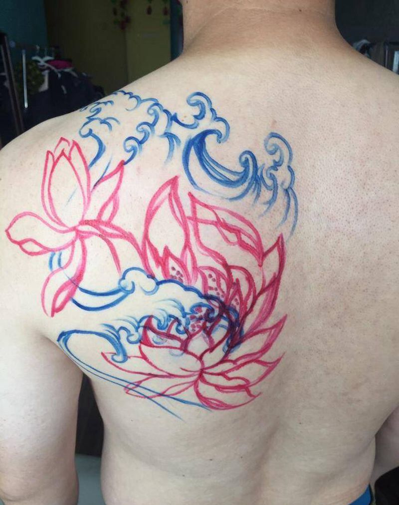 庙刺青作品纹身图片