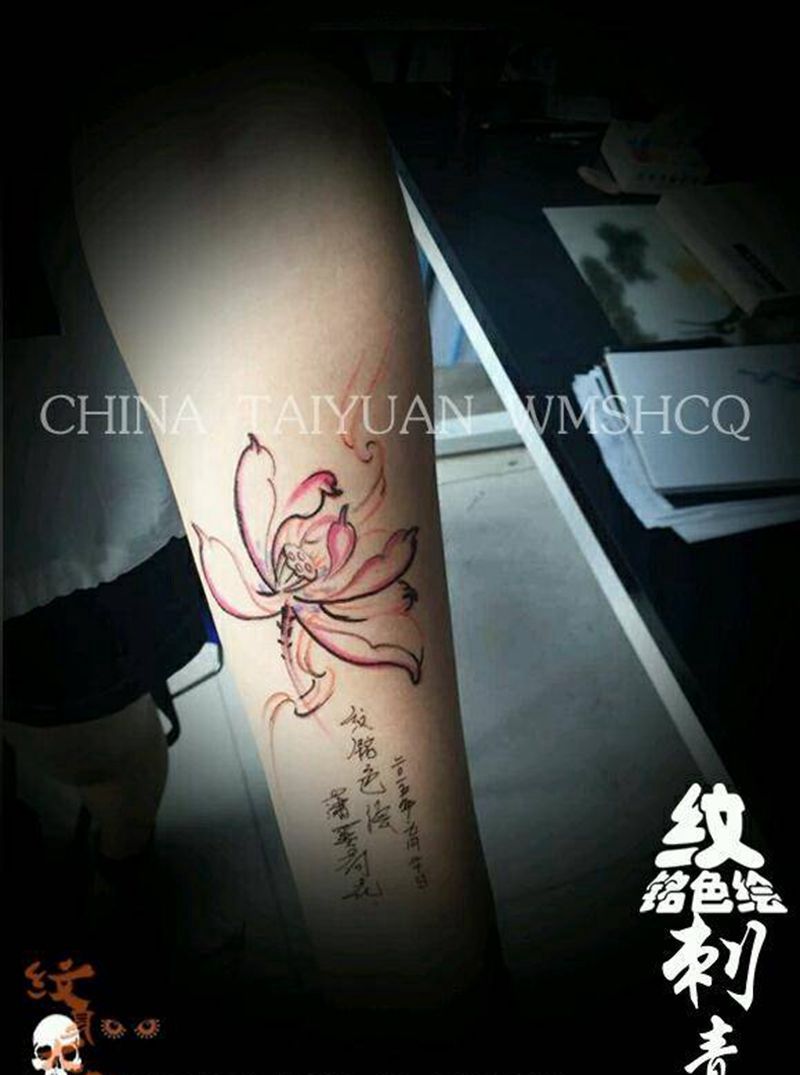 彩绘刺青纹身图片_清新原创纹身图案