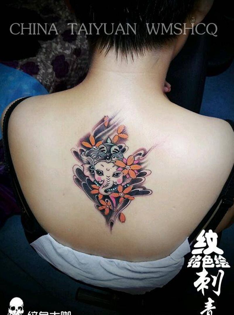 小象神纹身图片