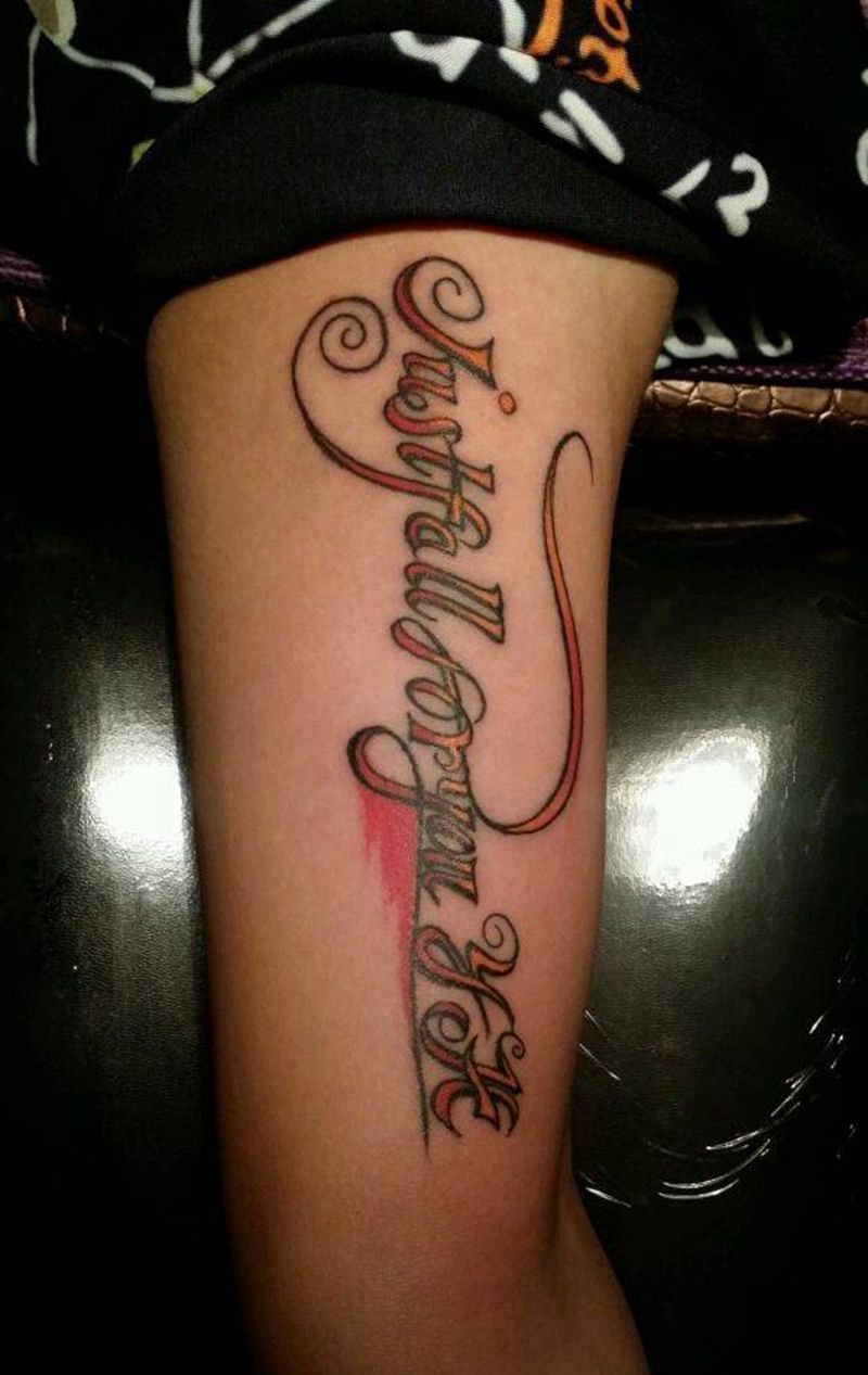 英文小图纹身图片_手臂手部欧美字符原创成品纹身图案