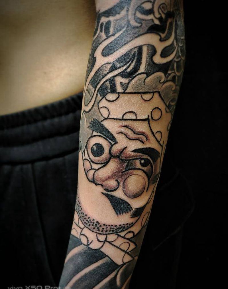 日式老传统纹身图片_手臂老传统纹身图案
