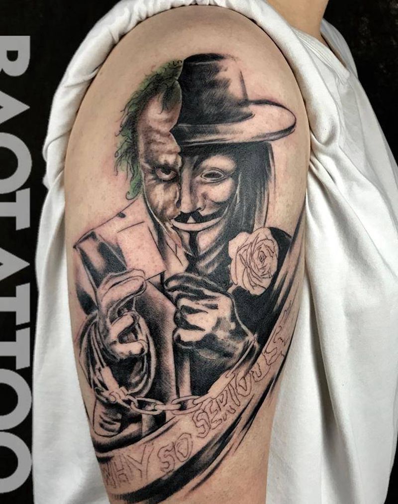 小丑待续纹身图片