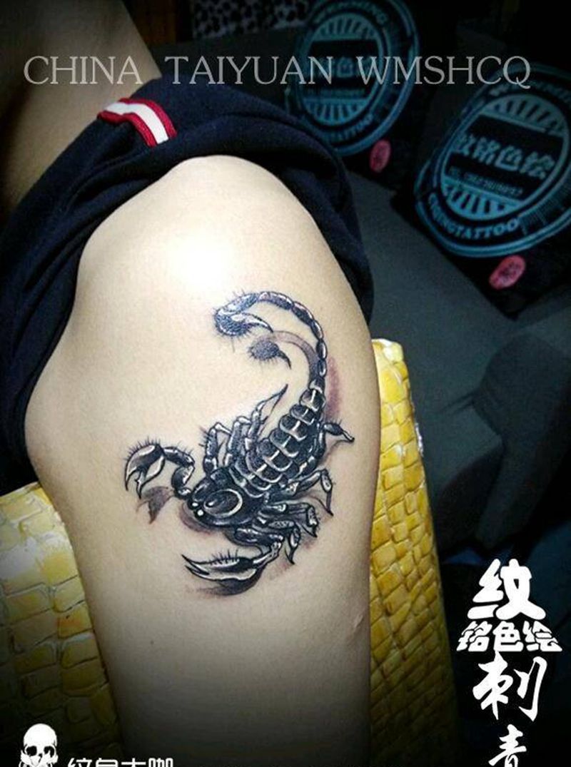 蝎子纹身图片