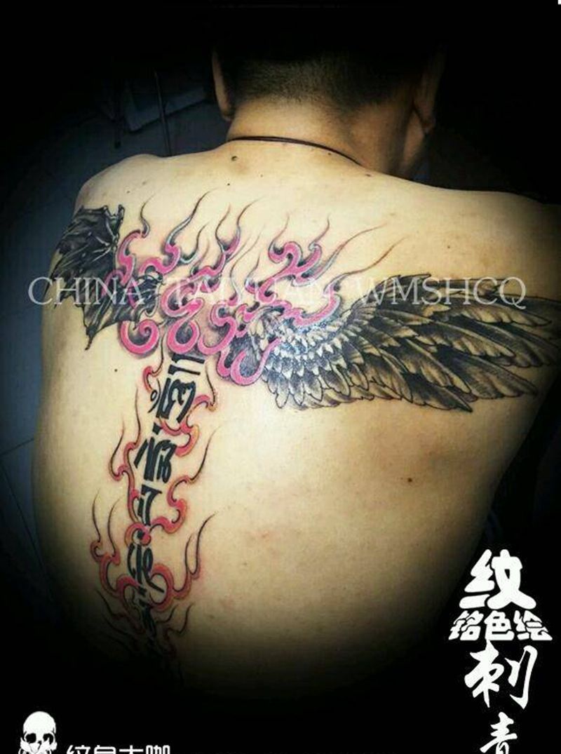 个性的翅膀！纹身图片