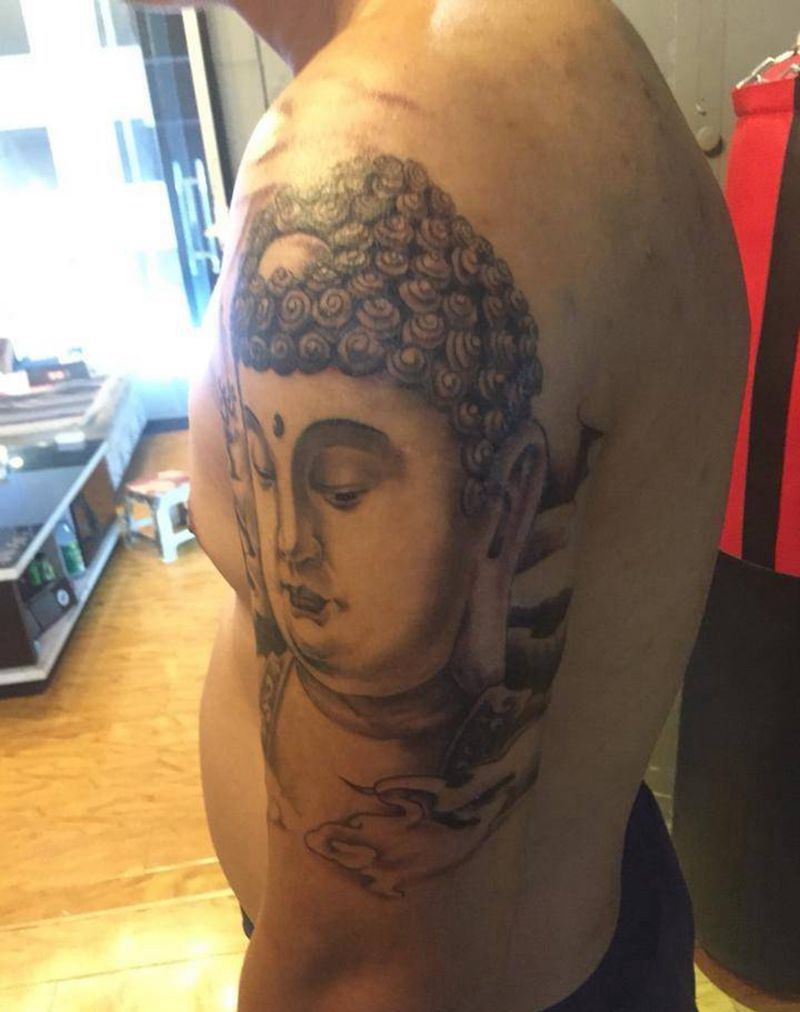 佛头纹身图片