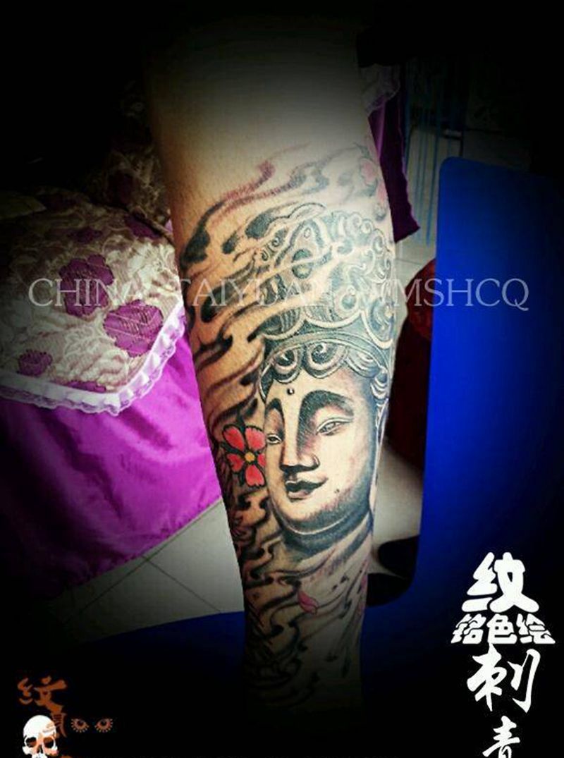 佛像纹身图片_传统纹身图案