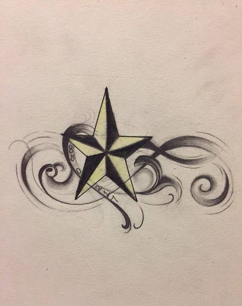 小清新手稿纹身图片