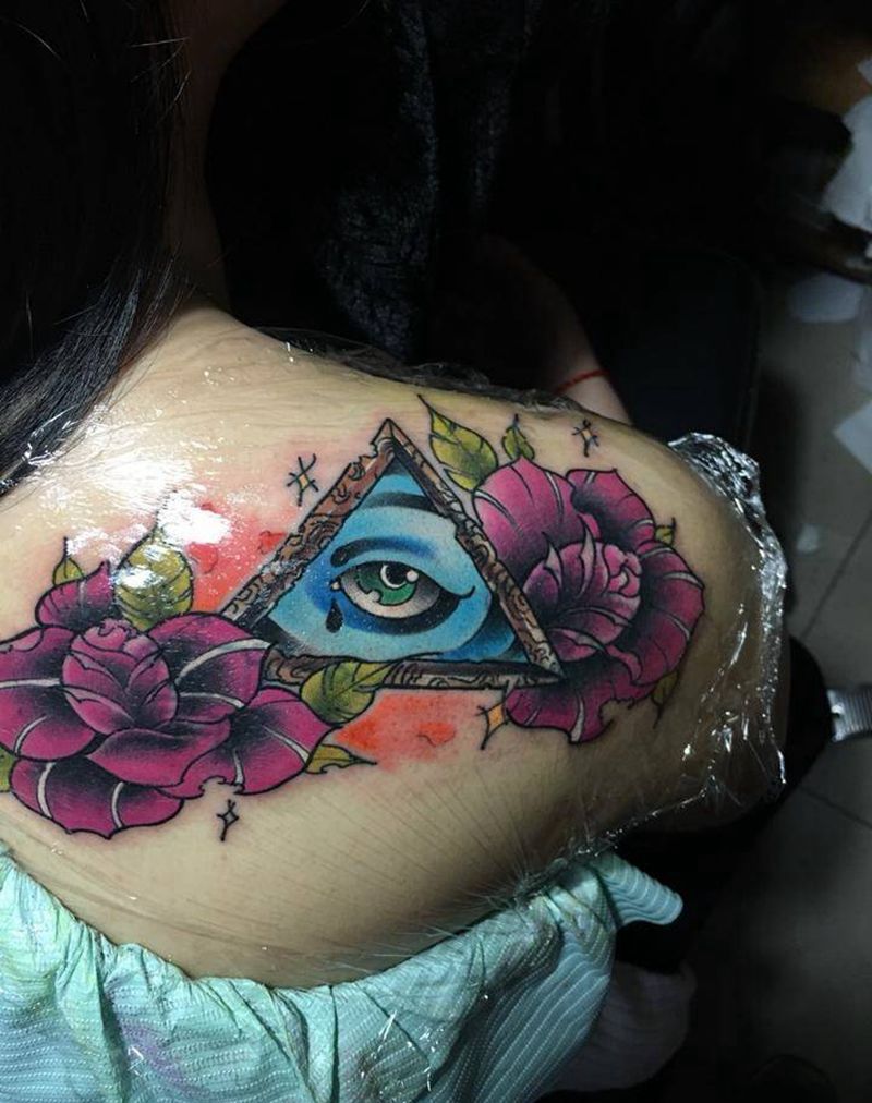 上帝之眼纹身图片