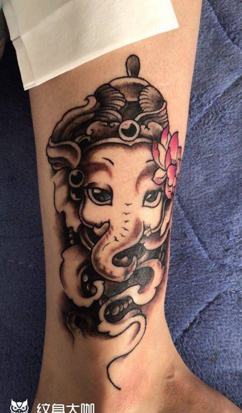 小象神纹身图片