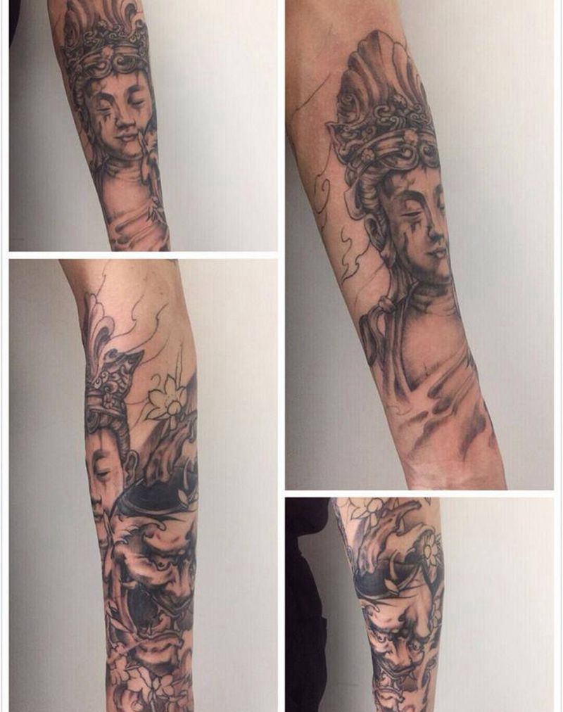 小臂全包纹身图片