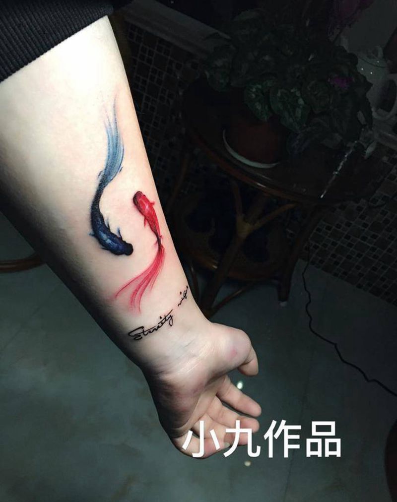 小鱼纹身图片