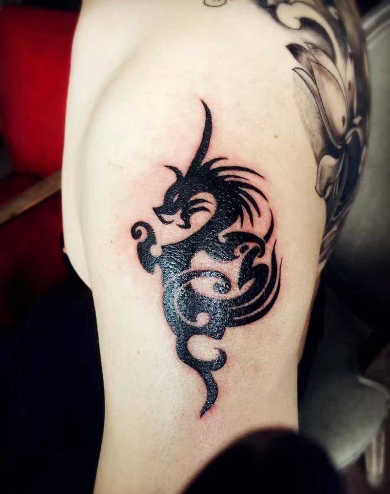 图腾完工纹身图片