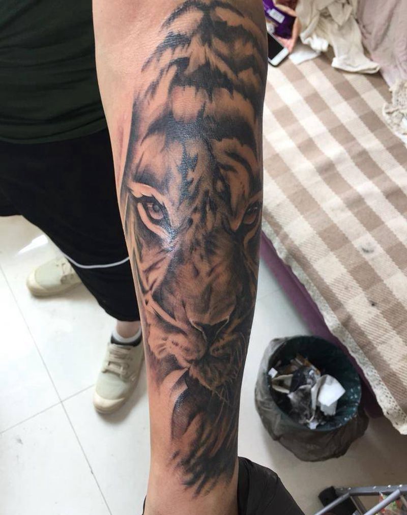 老虎纹身图片