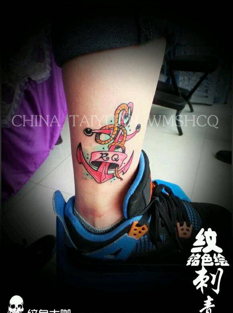 船锚纹身图片