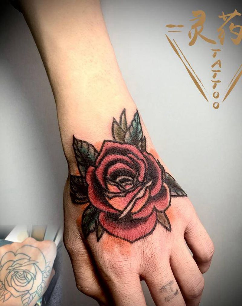 改纹身图片_手部纹身图案