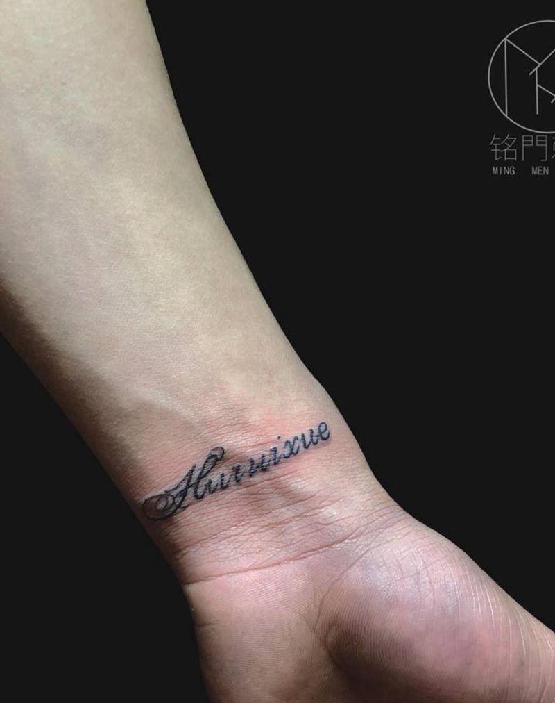 英文纹身图片_手部纹身图案