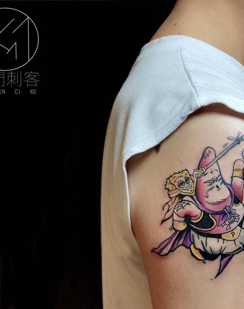 派大星纹身图片_手臂纹身图案