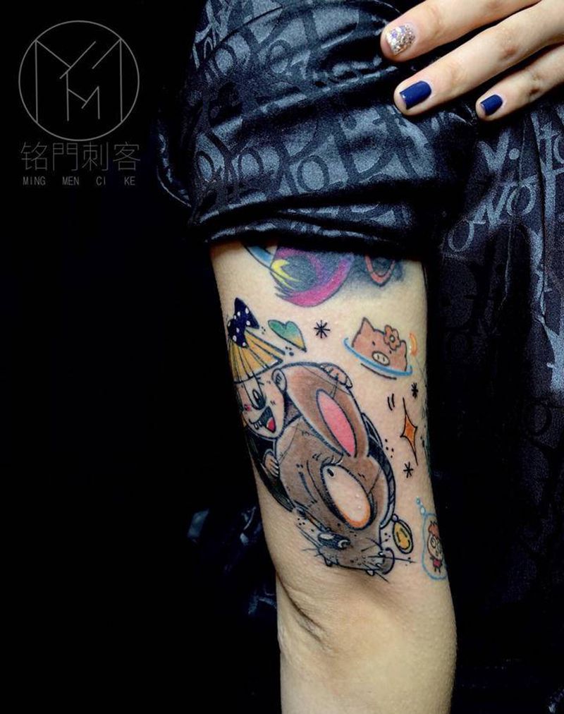 school纹身图片_手臂纹身图案