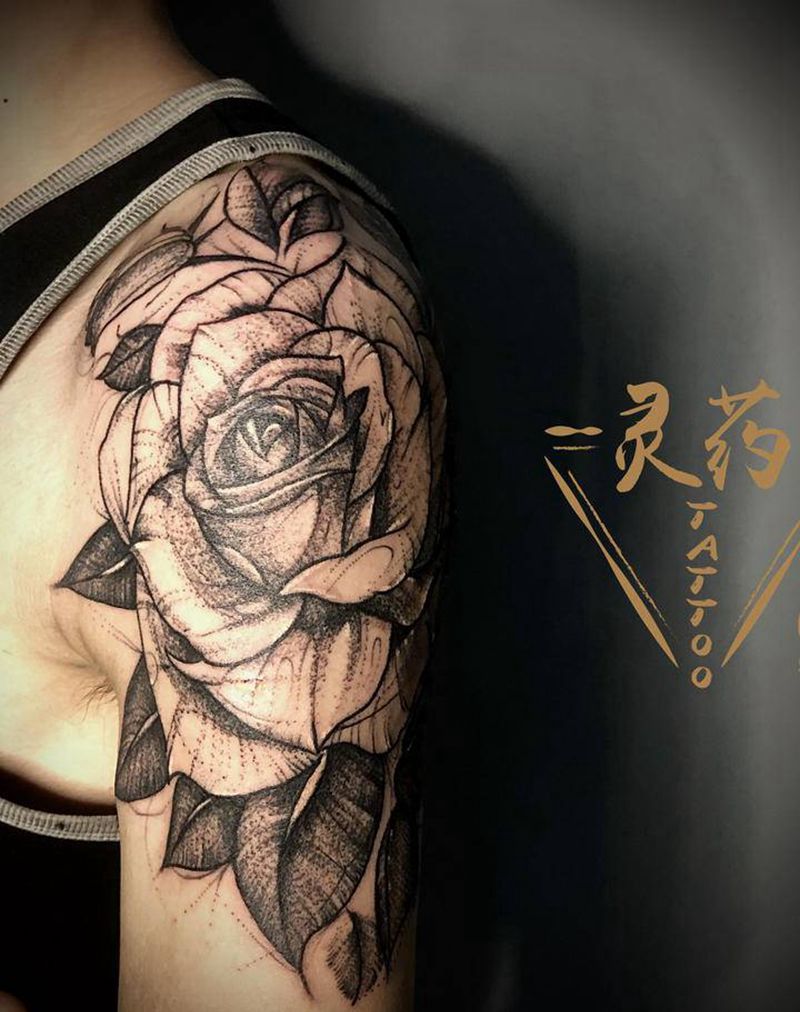 花纹身图片_手臂纹身图案