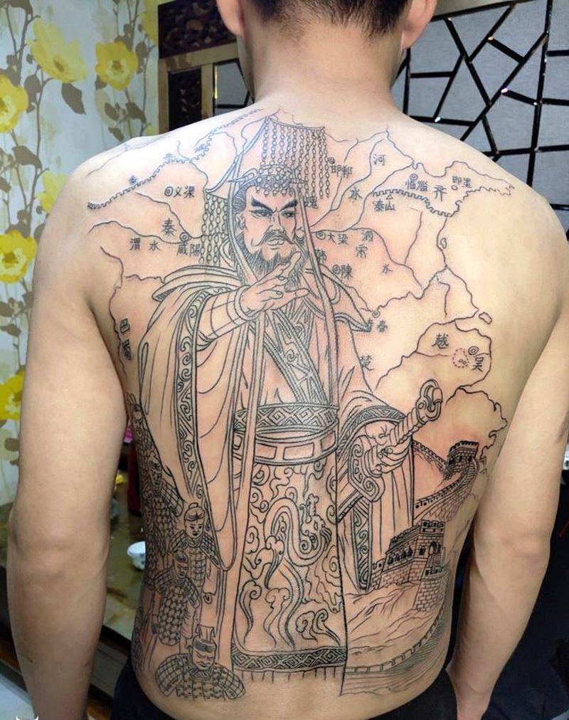 秦始皇纹身图片