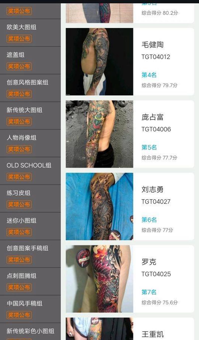 下次继续努力纹身图片_背部腿部新传统点刺纹身图案