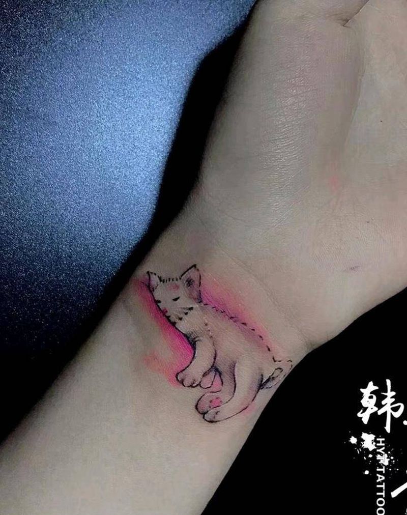 猫咪纹身图片