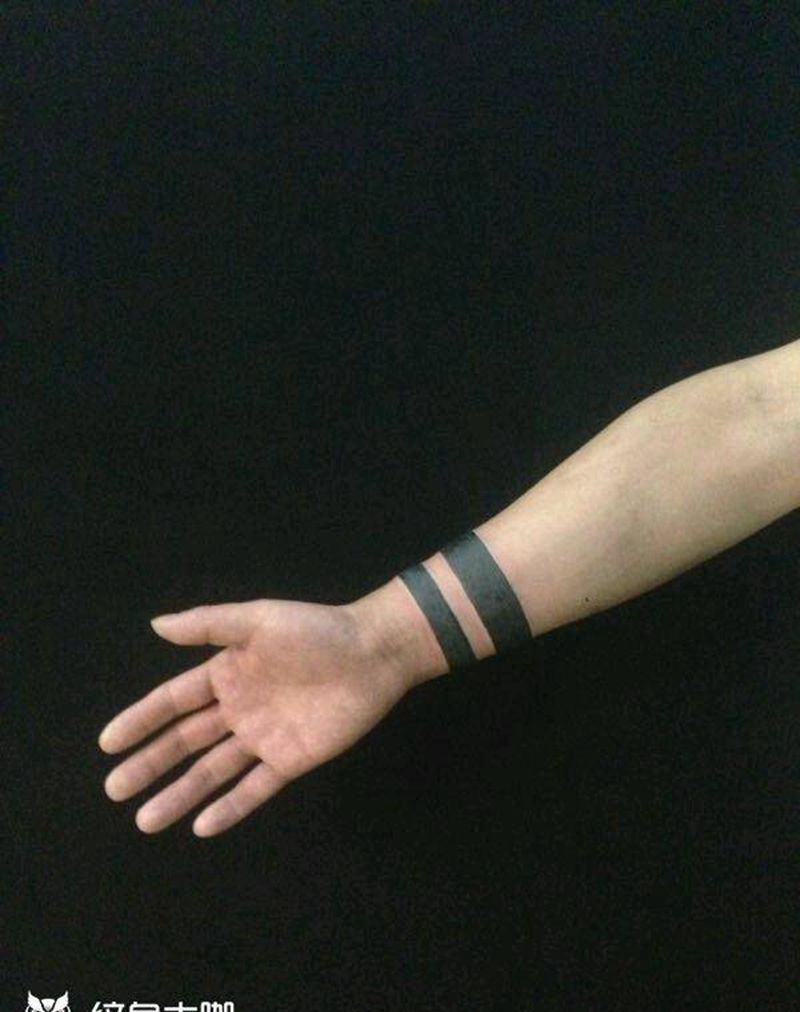 手环纹身图片_手臂欧美图腾成品纹身图案