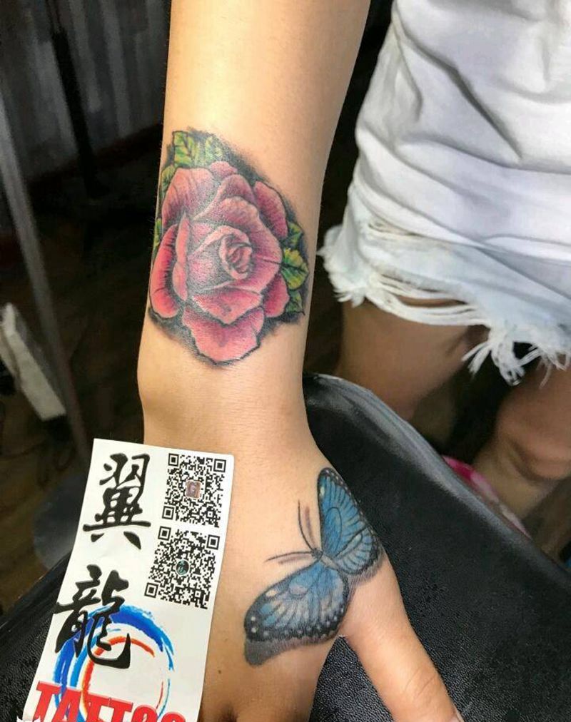 遮盖小图纹身图片_手臂手部传统成品纹身图案