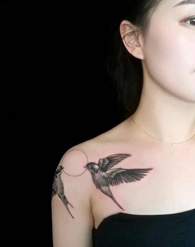 燕子纹身图片