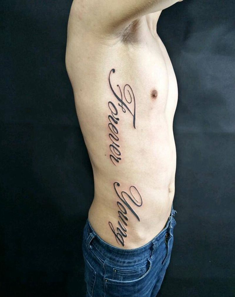 明星同款纹身图片_欧美字符成品纹身图案