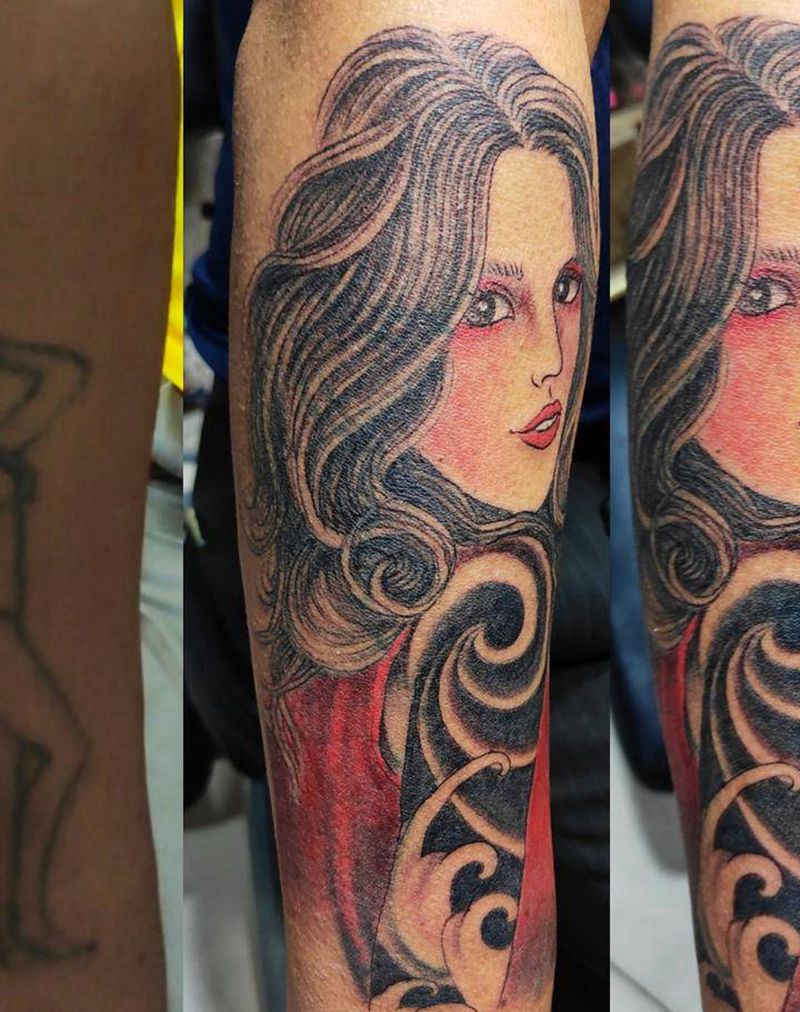 遮盖旧纹身纹身图片_手臂New SchoolOld School纹身图案