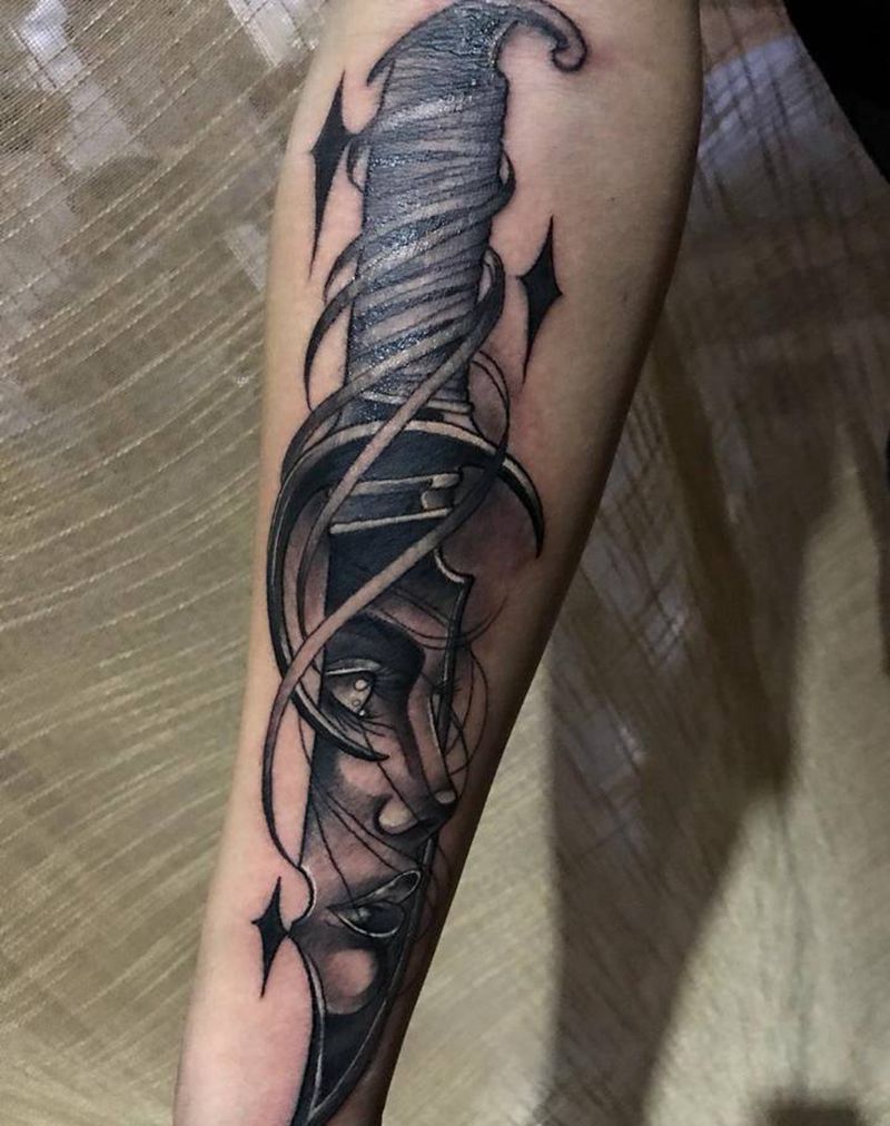 工作纹身图片_手臂欧美写实纹身图案