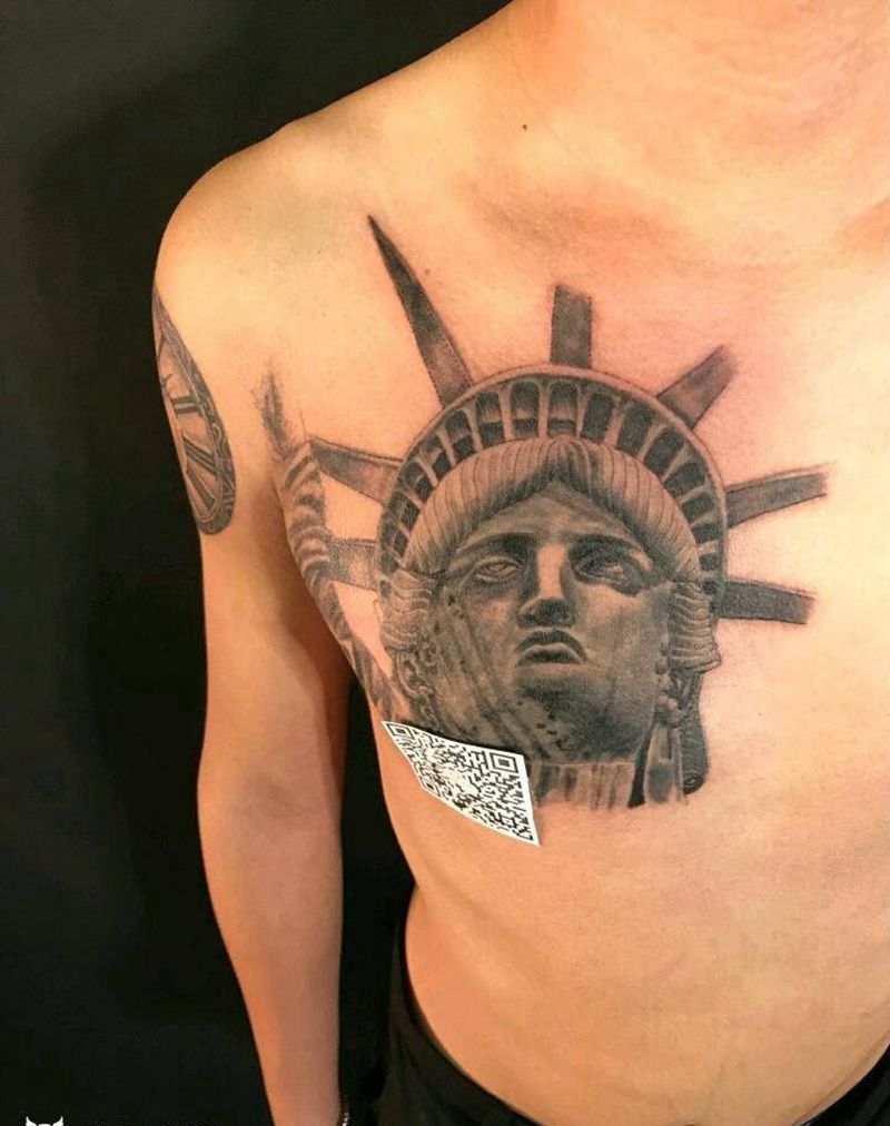 自由女神纹身图片