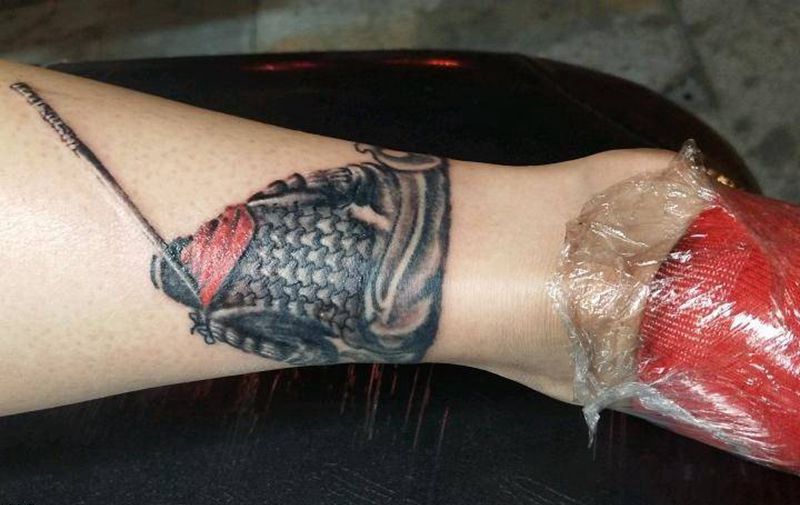 悟空纹身图片_手臂人物鬼神成品纹身图案