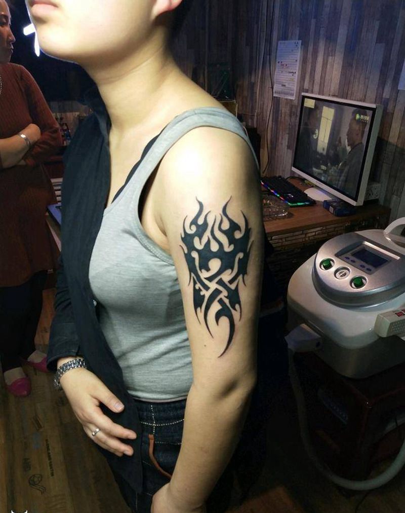 图腾纹身图片_手臂图腾手稿纹身图案