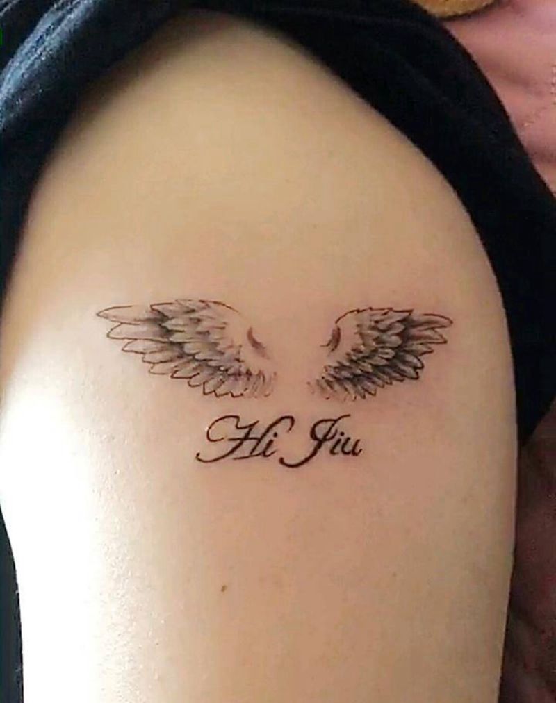 小清新-翅膀纹身图片