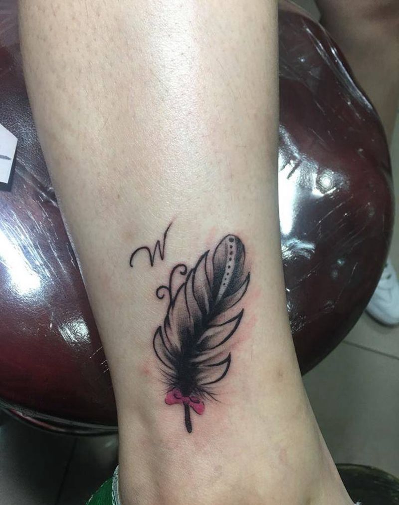 羽毛纹身图片