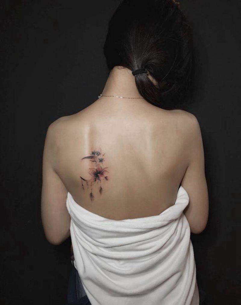 hua纹身图片_背部纹身图案