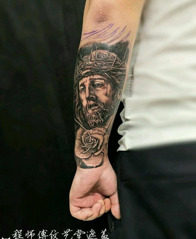 遮盖作品纹身图片_手臂新传统纹身图案