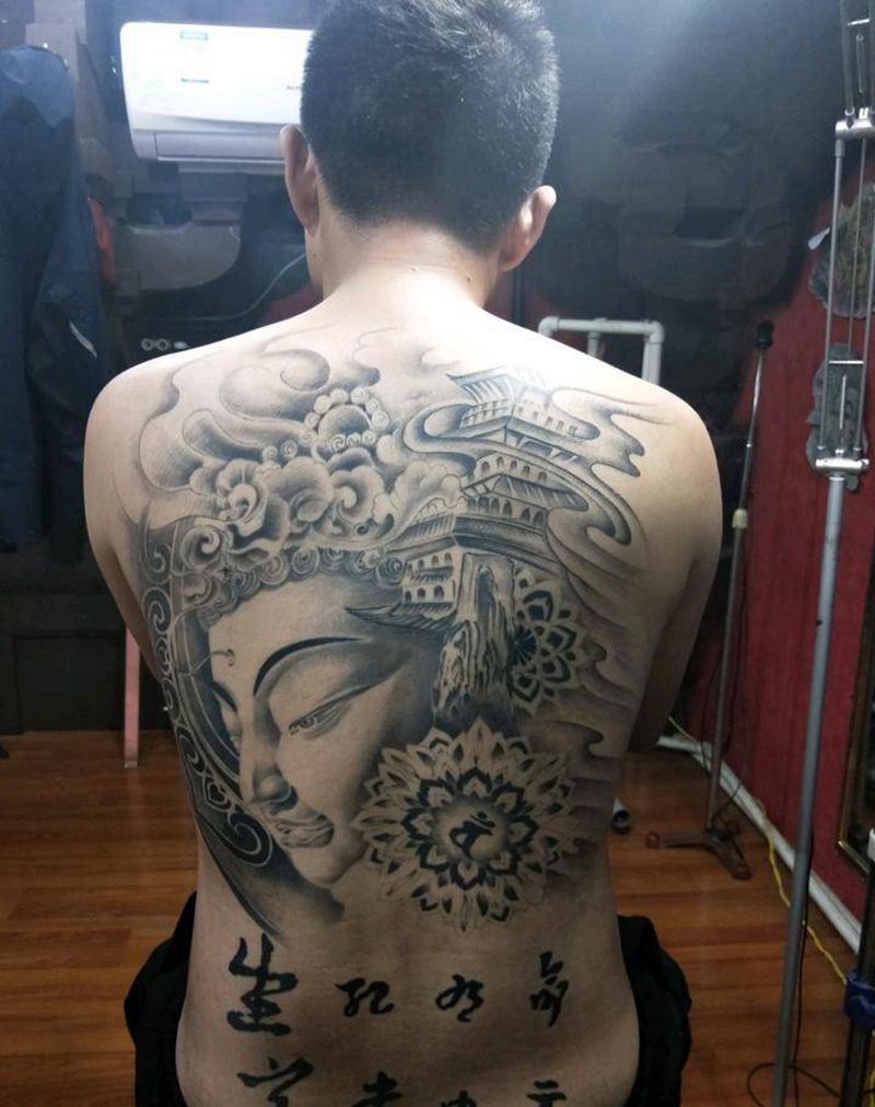 释迦摩尼佛纹身图片