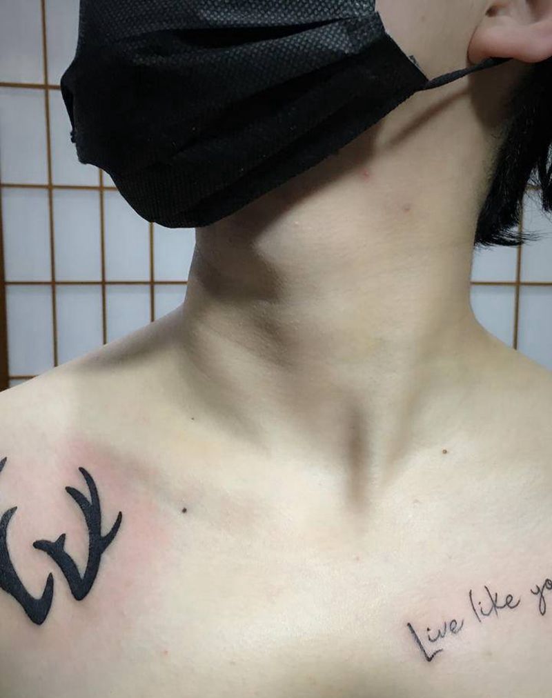 前期小图作品纹身图片_胸部手臂图腾点刺纹身图案