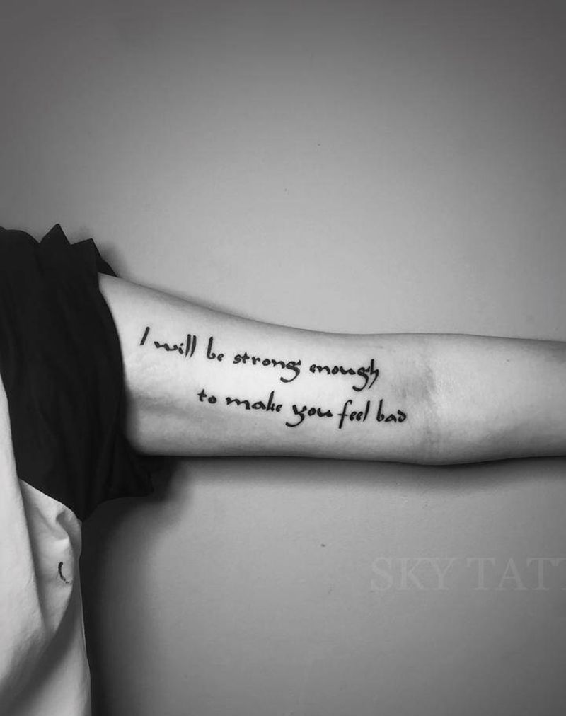 英文纹身图片_手臂英文纹身图案