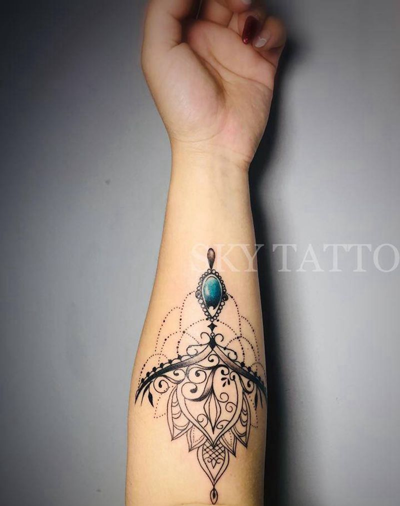 梵花纹身图片_手臂纹身图案