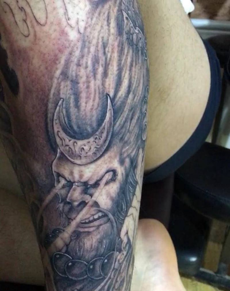 魔猴纹身图片_新传统纹身图案