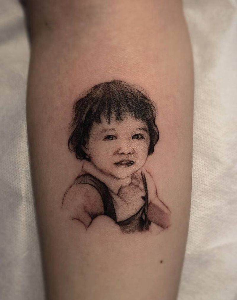 肖像纹身图片_欧美写实纹身图案