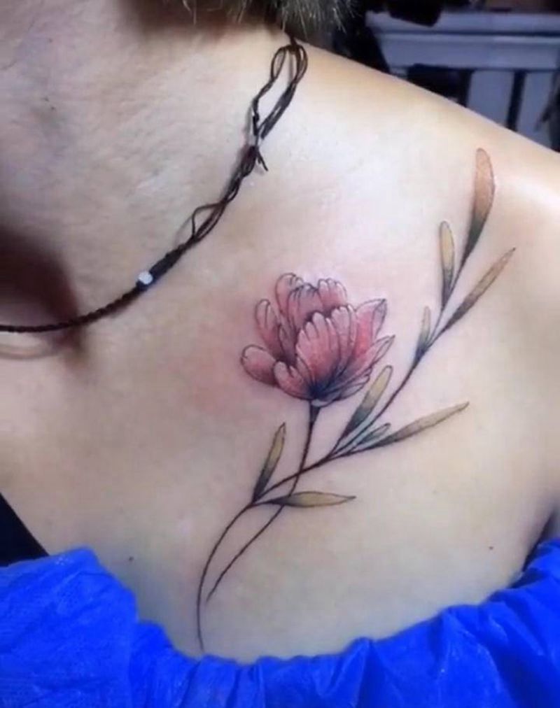 小清新纹身图片_水彩纹身图案