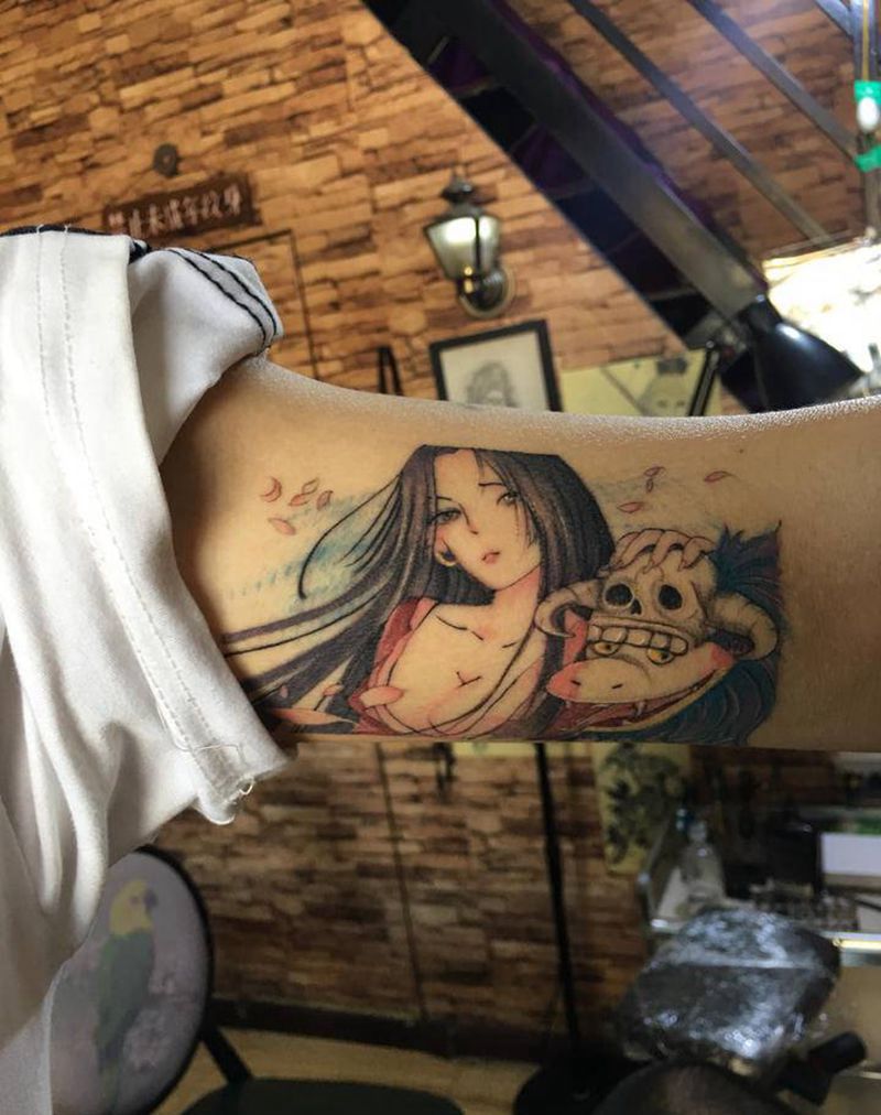 动画作品纹身图片_欧美写实纹身图案