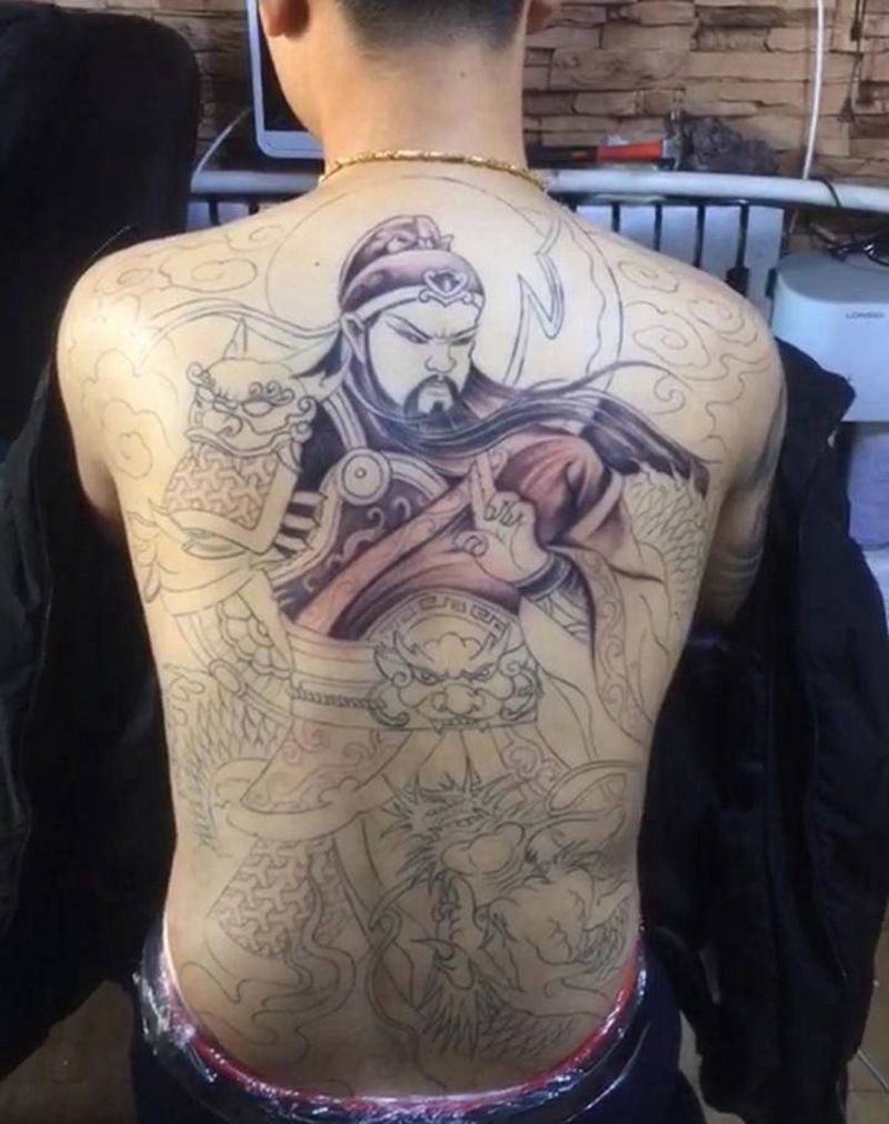 公关纹身图片_新传统纹身图案