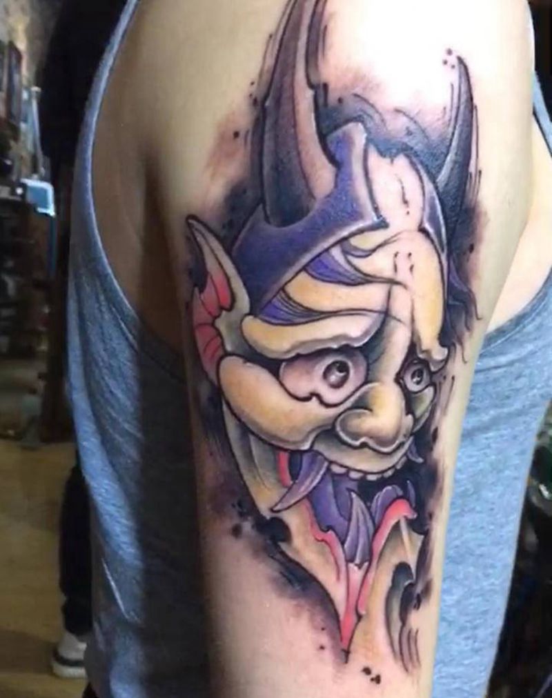 般若纹身图片_新传统纹身图案