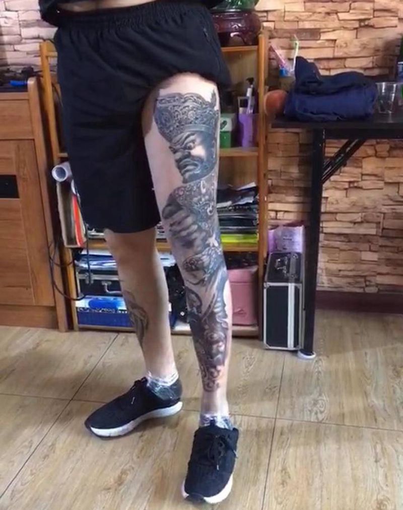 四大天王纹身图片_新传统纹身图案